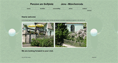 Desktop Screenshot of pension-am-golfplatz-jena.de